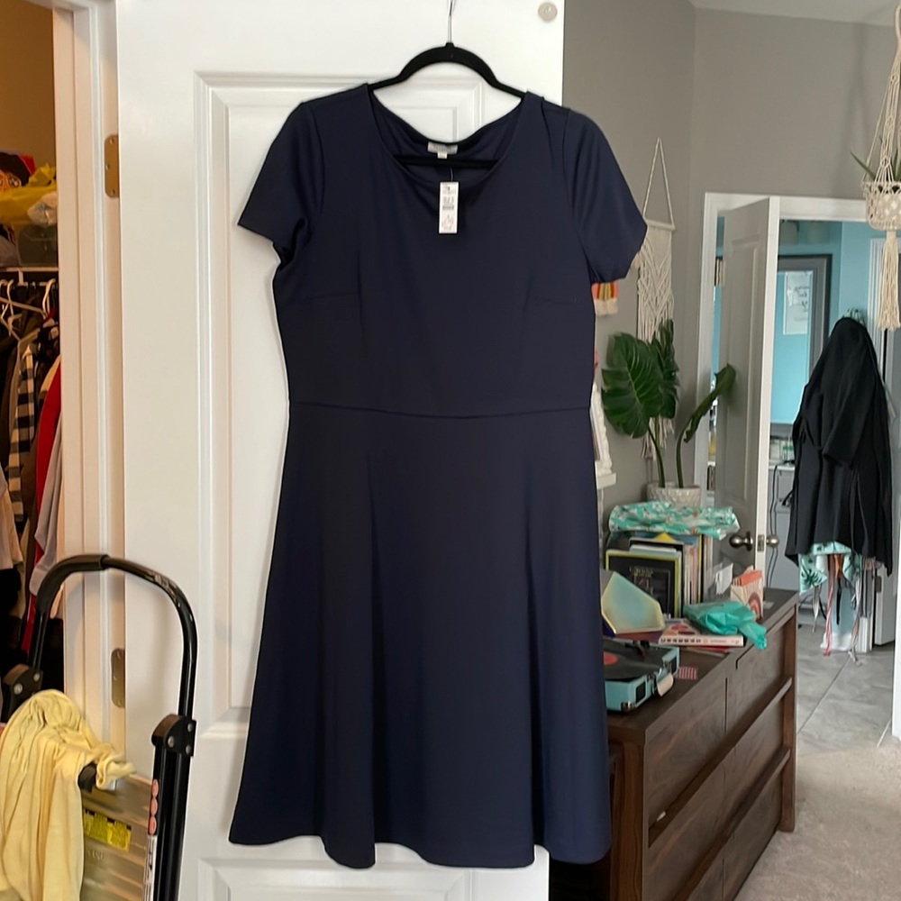 Talbots new with tags! Navy blue a-line dress